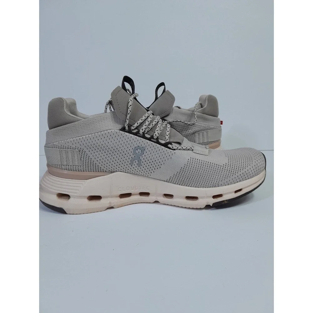On Cloudnova Women Sz  9 Pearl Shell Shoes Sneakers - Picture 8 of 9